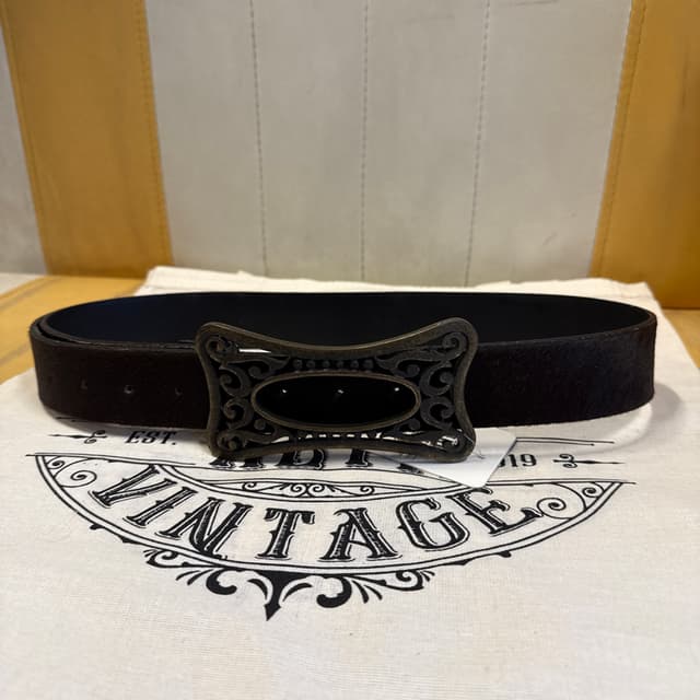 Western Boho Style Pony Hair Leather Belt