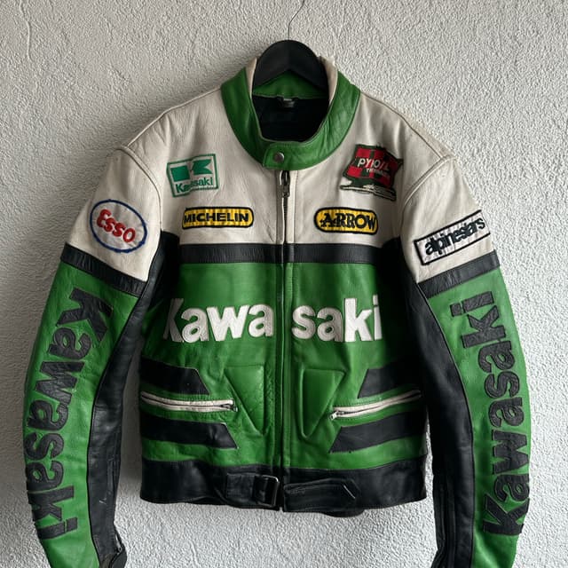 Vintage Kawasaki Deri Ceket
