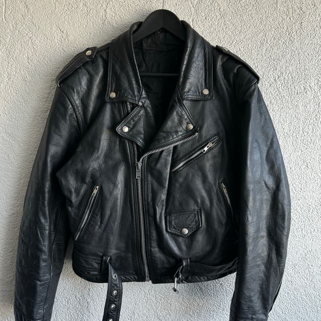 Vintage Biker Deri Ceket