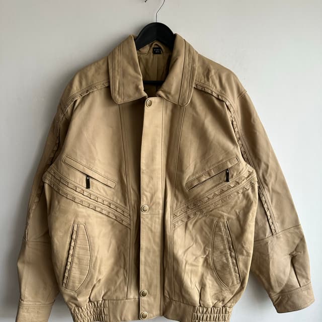 Vintage Bomber Deri Ceket