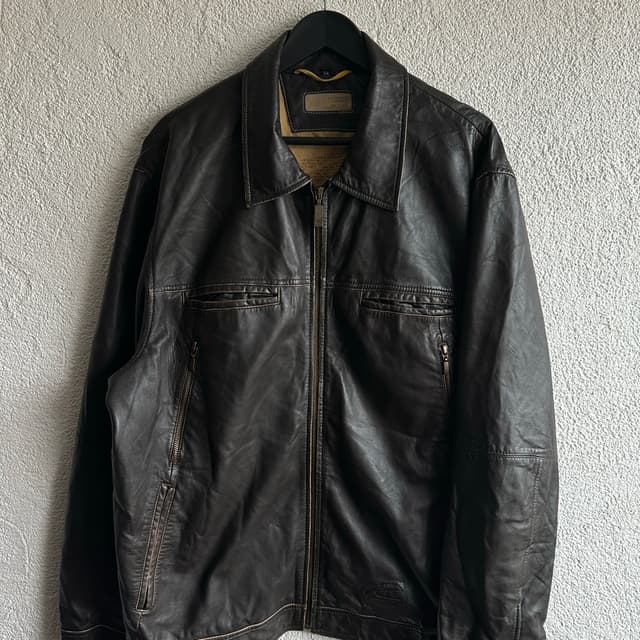 Vintage Camel Deri Ceket