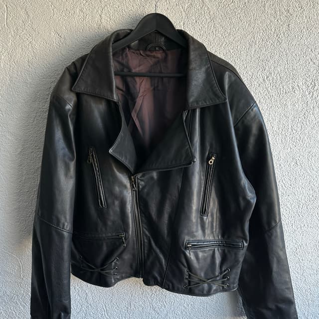 Vintage Biker Deri Ceket