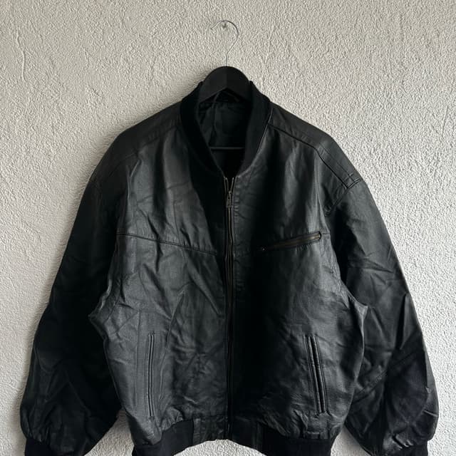 Vintage Bomber Deri Ceket