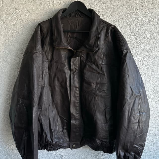Vintage Bomber Deri Ceket
