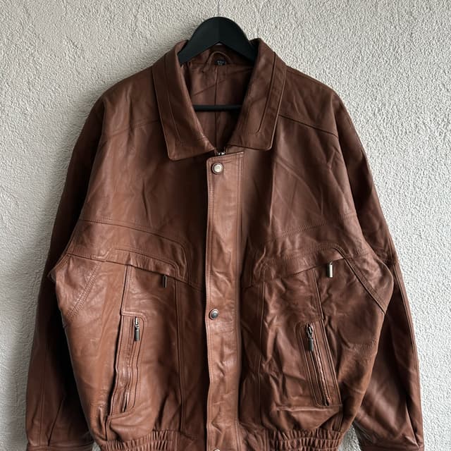 Vintage Bomber Deri Ceket