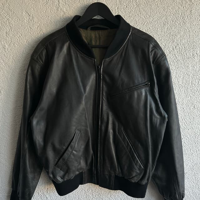 Vintage Bomber Deri Ceket