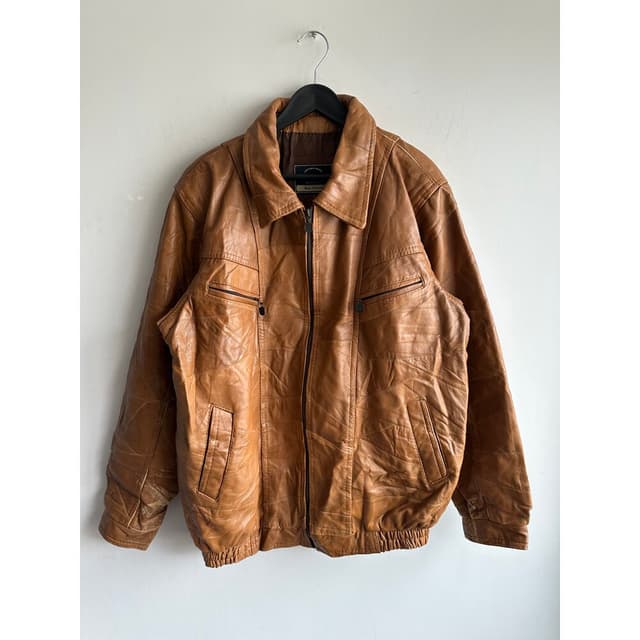 Vintage Bomber Deri Ceket