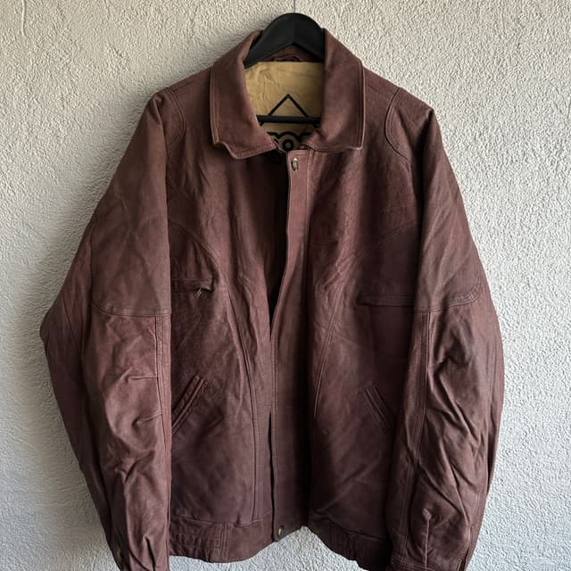 Vintage Bomber Deri Ceket