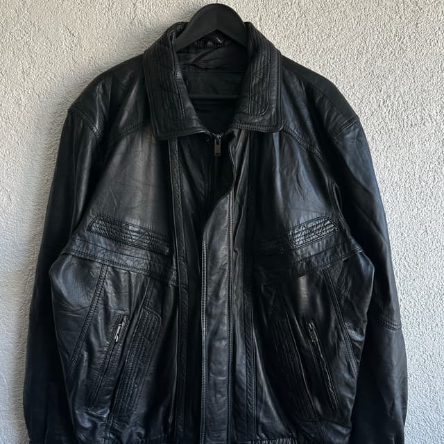 Vintage Bomber Deri Ceket