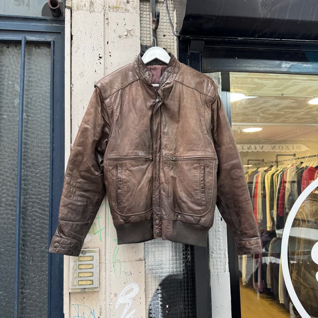 Vintage Deri Ceket M