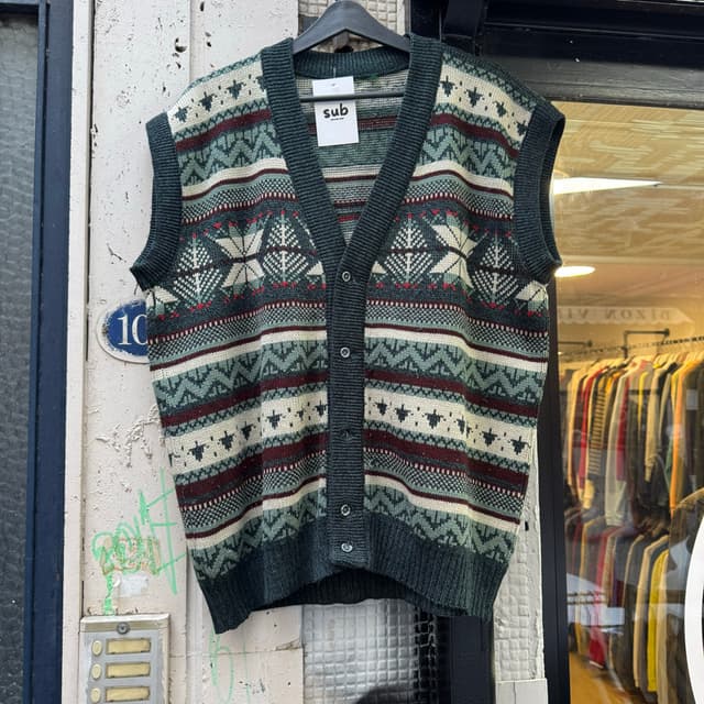 Vintage Yün Hırka L